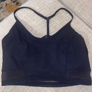 Lululemon Athletica Black Strappy & Mesh Sports Bra